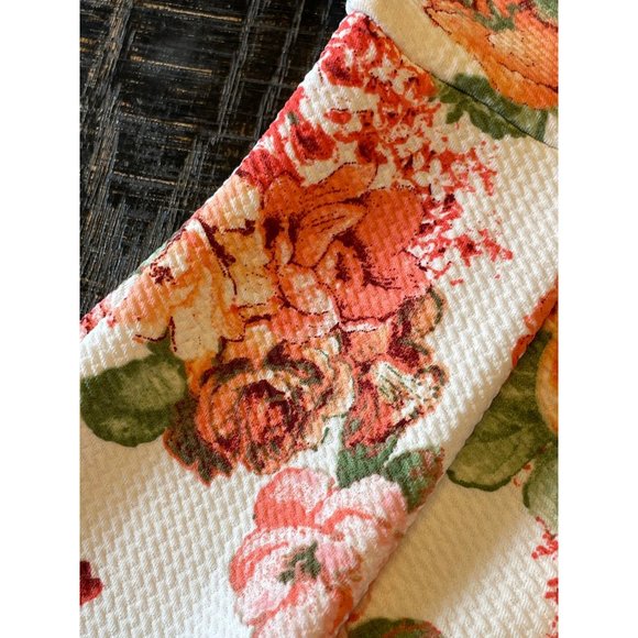 Haute Mode Size M Floral Flower Dress Pull On Pleated Skirt Sleeveless Summer - Picture 12 of 16